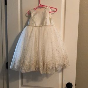 Off white elegant toddler dress